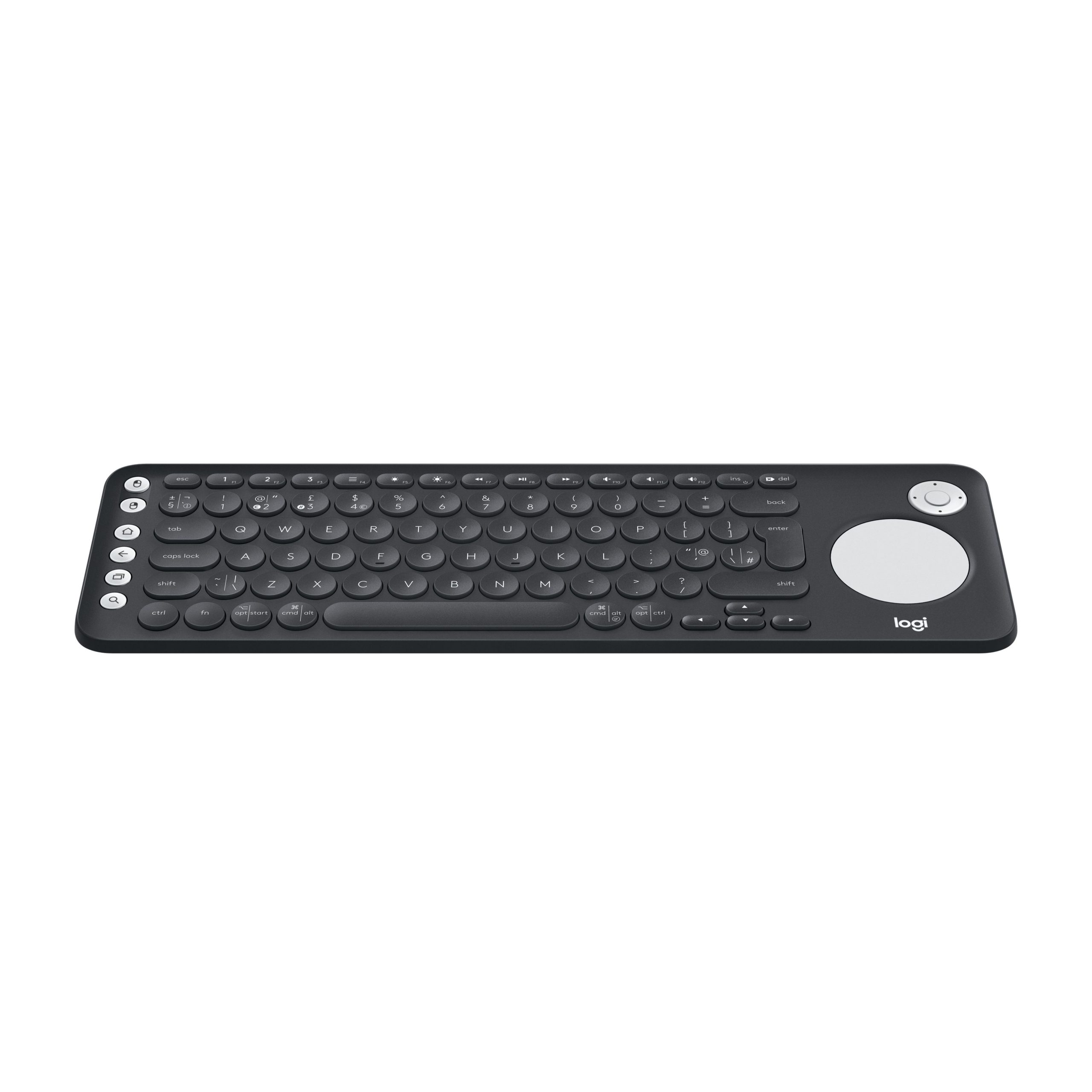 Teclado Logitech K600 TV Bluetooth QWERTY Español Negro, Plata - Tecno-Site